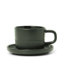 Cup with saucer Moments 100ml do espresso olive green - 1