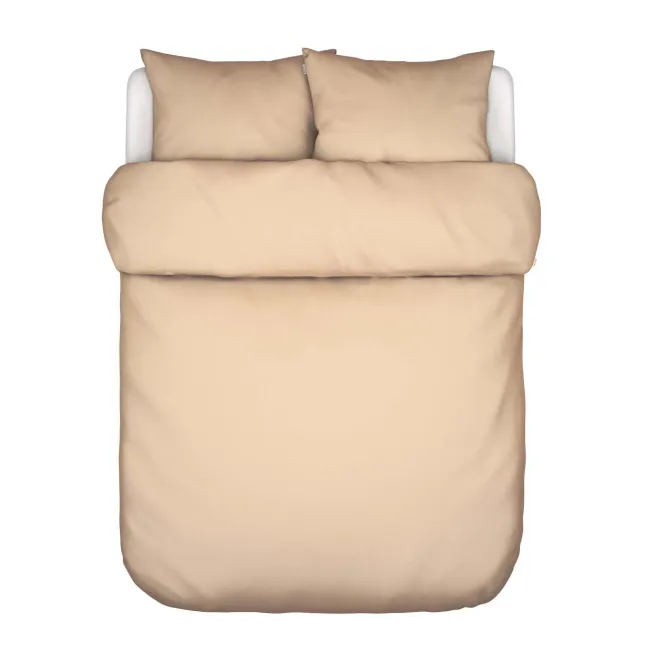 Komplet pościeli Senja 200x220 + 80x80 soft sand w drobną jodełkę