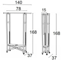 Clothes rack Elios adjustable - 7