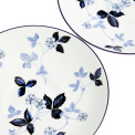 Set of 2 cups saucers with Wild Strawberry 177ml for tea Ink Blue - 9