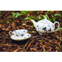 Set of 2 cups saucers with Wild Strawberry 177ml for tea Ink Blue - 5