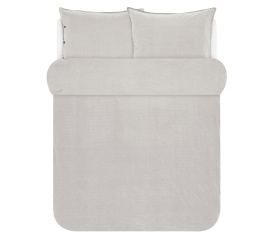 Komplet pościeli Senja 240x220 + 2/60x70cm soft oatmeal w drobną jodełkę