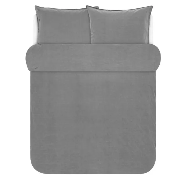 Komplet pościeli Senja 240x220 + 2/60x70 cm stone w drobną jodełkę