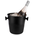 Cooler for champagne 21,5cm 5l black aluminum - 2