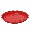 Tart Dish 32cm Red Ruffle - 1