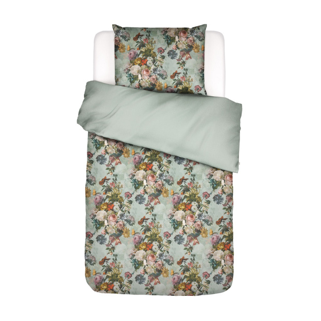 bedding Karli 135x200cm with pillowcase 80x80cm mineral green - 1