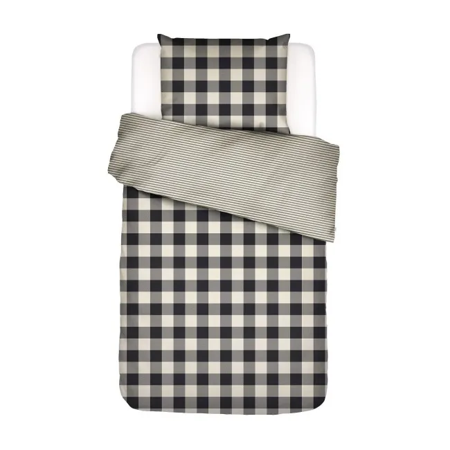 bedding Chess 135x200cm with pillowcase 80x80cm anthracite