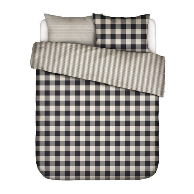 bedding Chess 200x200cm with 2 pillowcases 80x80cm anthracite - 1