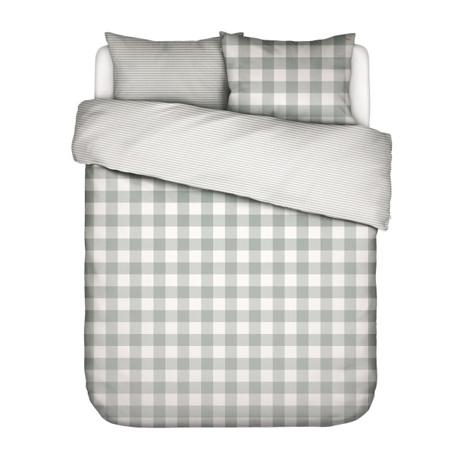 bedding Chess 200x200cm with 2 pillowcases 80x80cm pale green