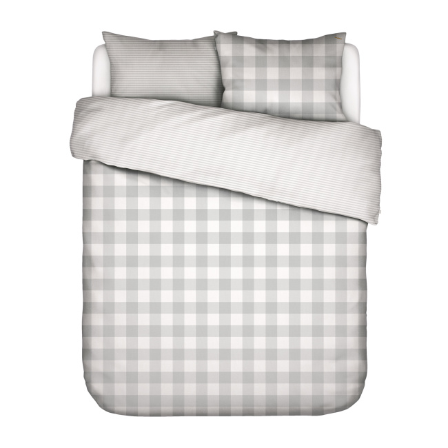 bedding Chess 200x200cm with 2 pillowcases 80x80cm grey - 1