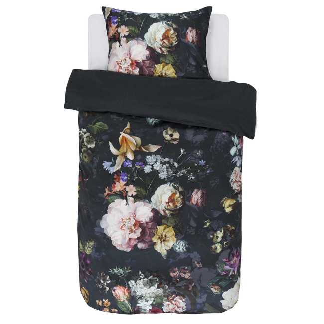 Bedding Fleur 135x200cm with pillowcase 80x80cm navy floral