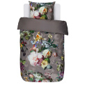 Bedding Fleur 135x200cm with pillowcase 80x80cm dark grey