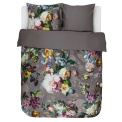 Bedding Fleur 200x200cm with 2 pillowcases 80x80cm dark grey - 1