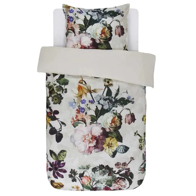 bedding Fleur 155x220cm with pillowcase 80x80cm ecru