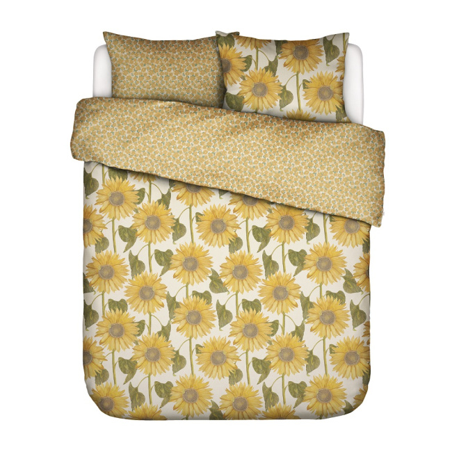 bedding Yule 200x220cm with 2 pillowcases 60x70cm vanilla sunflowers - 1