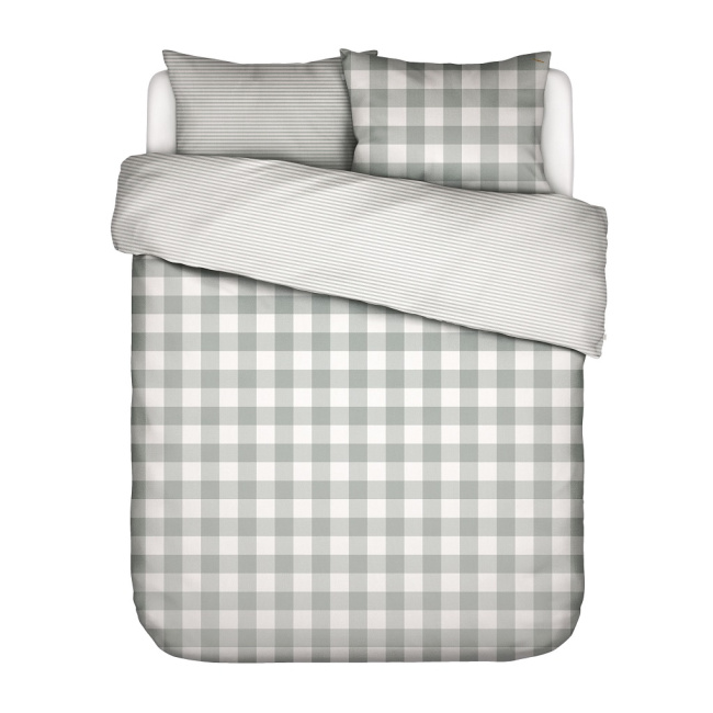 bedding Chess 200x220cm with 2 pillowcases 60x70cm pale green