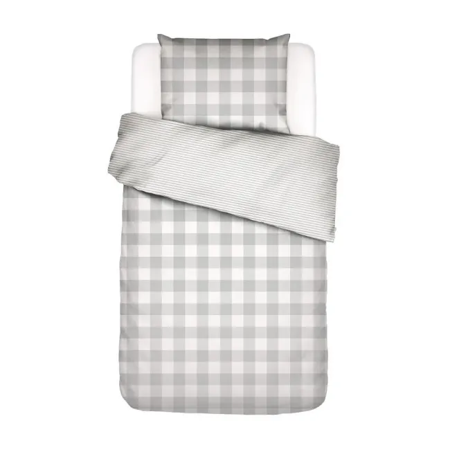 bedding Chess 140x220cm with pillowcase 60x70cm grey
