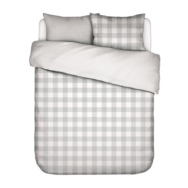 bedding Chess 200x220cm with 2 pillowcases 60x70cm grey - 1