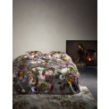 Bedding Fleur 200x220cm with 2 pillowcases 60x70cm dark grey - 2