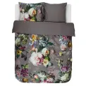 Pościel Fleur 240x220cm z 2 poszewkami na poduszki 60x70cm ciemnoszary