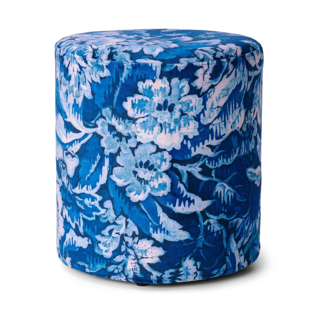 pouf Yfke 40cm blue