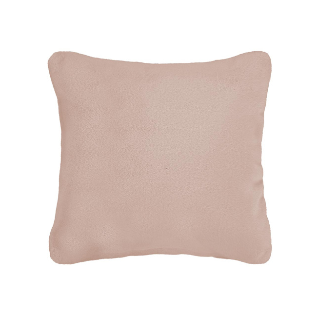 cushion Furry 50x50cm powder pink