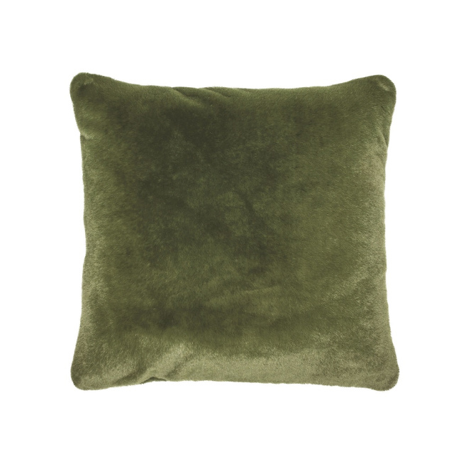 cushion Furry 50x50cm green