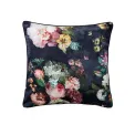 cushion Fleur 50x50cm navy blue