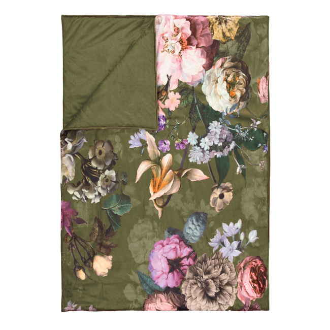 Pled Fleur 220x265cm zielony - 1