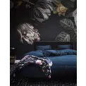 quilt Fleur 220x265cm navy blue - 2