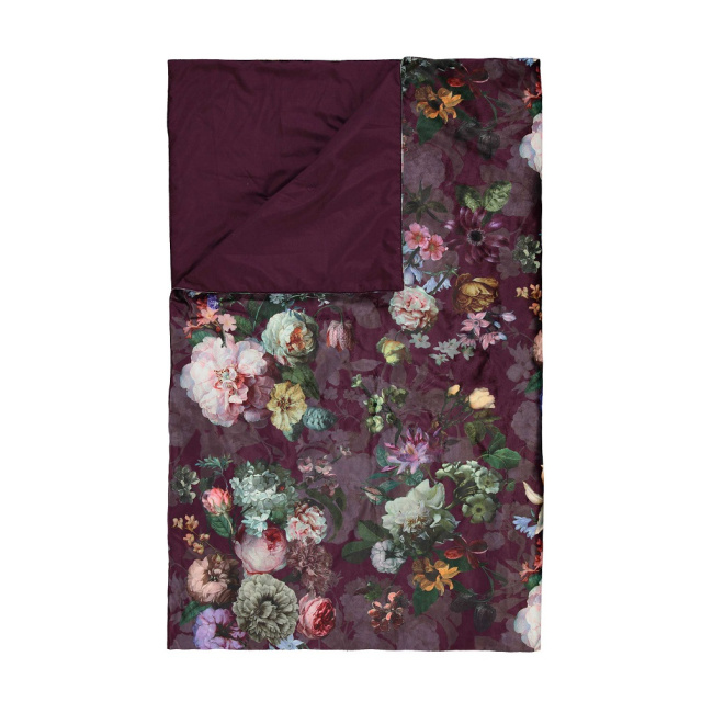 quilt Fleur 240x100cm burgundy