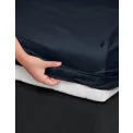sheet Satin 90x200cm navy blue - 3