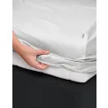 sheet Satin 140x200cm white - 3