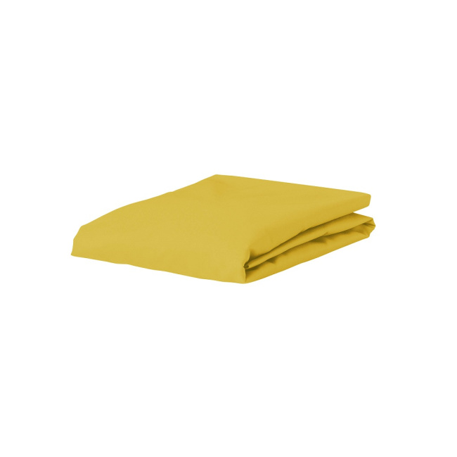 sheet The Perfect Organic Jersey 100x220cm mustard