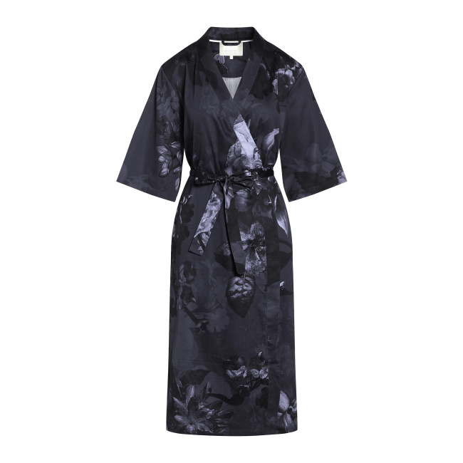Kimono Sarai Flora XXL granatowe - 1