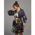 Kimono Fleur XL navy blue - 2