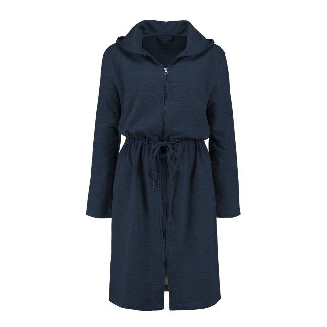 Dressing gown Louise XS navy blue