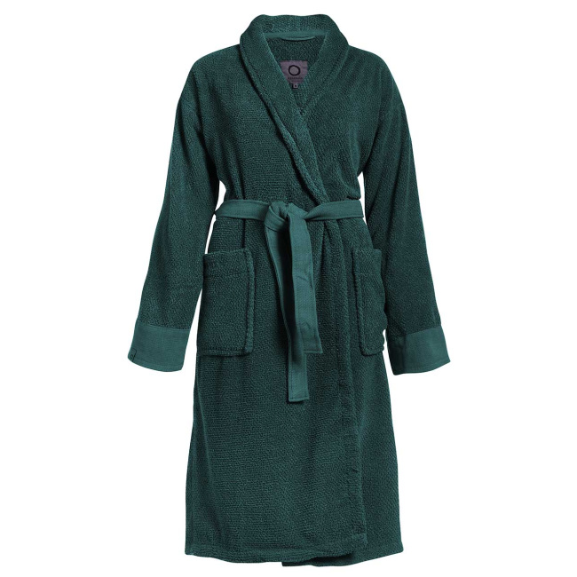 Dressing gown Connect Organic Uni S green