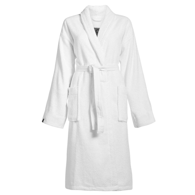 dressing gown Connect Organic Uni XS white - 1