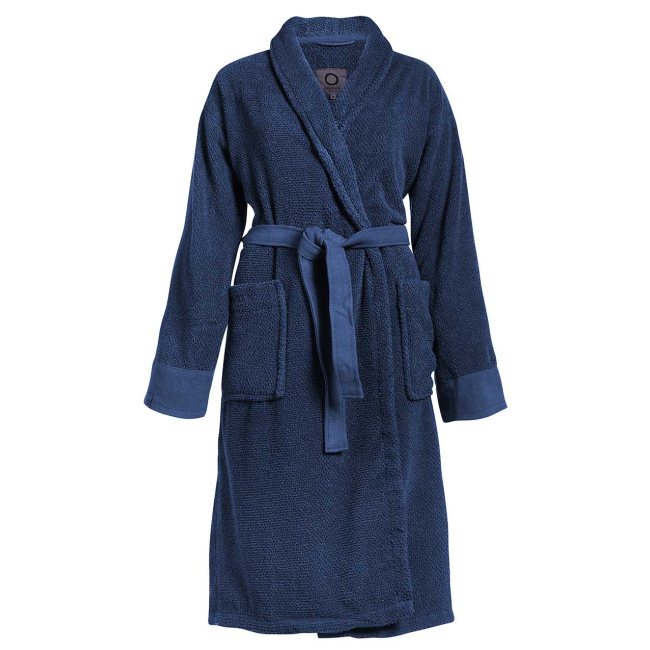 dressing gown Connect Organic Uni S blue