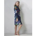 Dressing gown Fleur XL navy blue - 3
