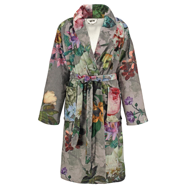 dressing gown Fleur S dark grey