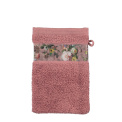 Bath mitt Fleur 16x22cm dirty rose