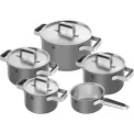 Pots set Pure - 9 elements grey