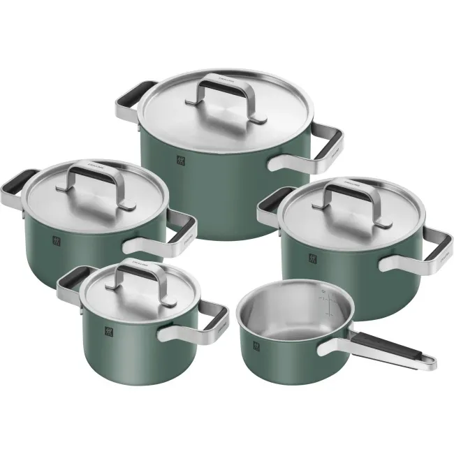 Pots set Pure - 9  elements green