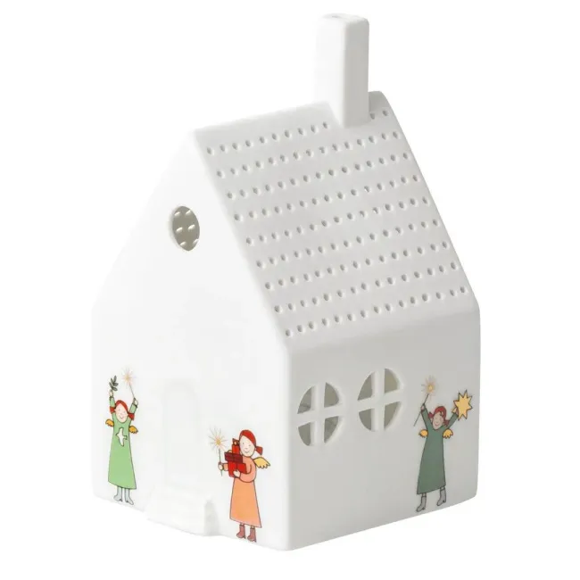 Lampion domek LED 12x7x7,5cm niebiańskie siostry
