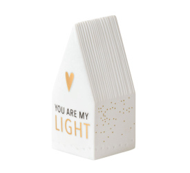 Lampion domek LED 11x5cm jesteś moim światłem