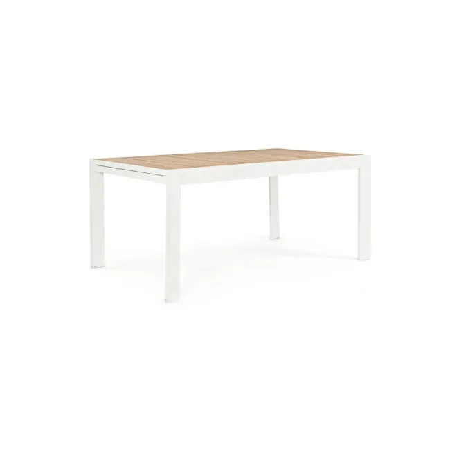 Stół ogrodowy Bron 160-240x100cm biały