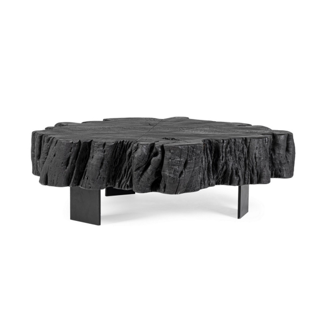 Coffee table Keval 90x32 in acacia wood black