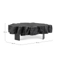 Coffee table Keval 90x32 in acacia wood black - 8